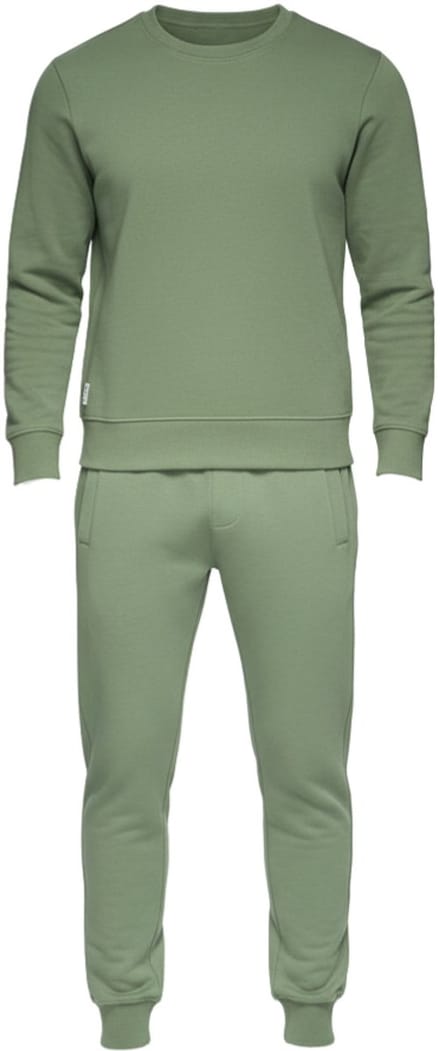 OMBRE Set - Katoen - Lange Mouw - Effen Groen M
