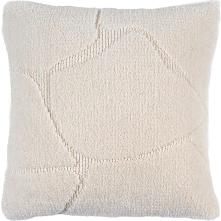 Kussen Navi Naturel 45 x 45 cm - Luxe Wollen Sierkussen met Organisch Patroon