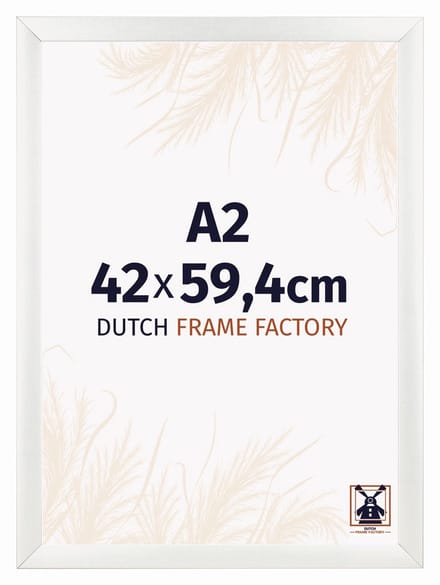 Fotolijst A2 42x59,4 cm - MDF - Wit Geveegd - Praag