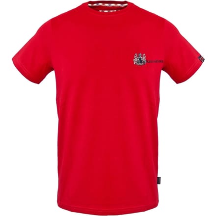 Aquascutum klein Aldis borstlogo rood T-shirt