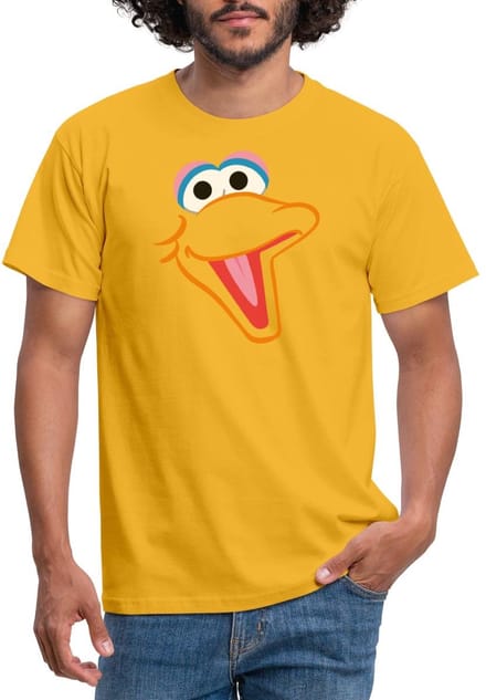 Sesamstraat Bibo Gezicht Kostuum T-Shirt Heren