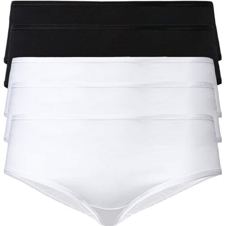 ESMARA 5 dames hipsters (Zwart/wit, XL (48/50))