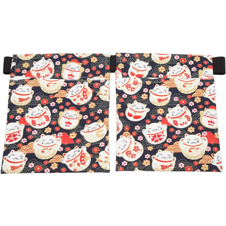 Mastectomie Drain Houder Tas Elastische Band Lengte Verstelbaar Borstchirurgie Drainagezak Kattenpatroon beige