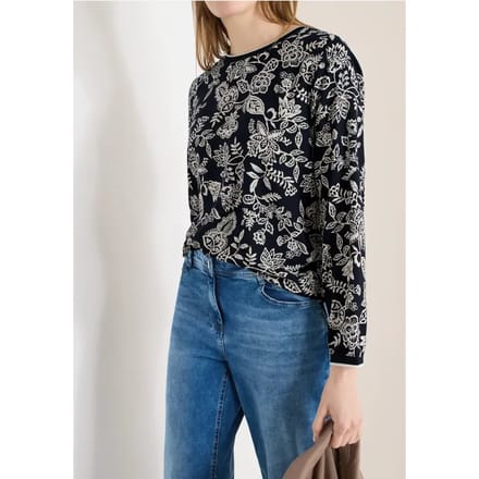 Gedessineerde blouse