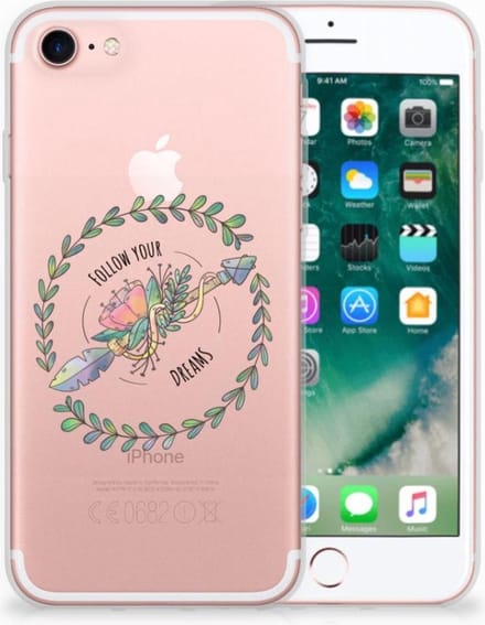 iPhone SE 2022 | SE 2020 | 8 | 7 Telefoonhoesje met Naam Boho Dreams