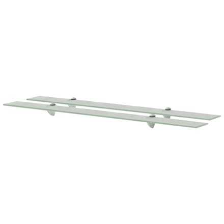 vidaXL - Schappen - zwevend - 2 - st - 100x10 - cm - 8 - mm - glas