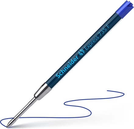 Schneider balpenvulling - Express 735 - penpunt F - blauw - S-7353