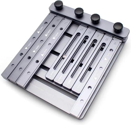Stencil Printer - Soldeerpasta Apparatuur - Precisie Assemblage - CNC Aluminium Constructie - 109x135mm Stencils - Zilverkleurig