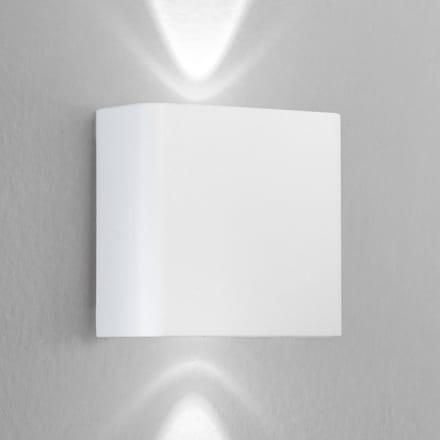 INTEC LED buiten wandlamp KLEIN, wit, breedte 11 cm, kunststof
