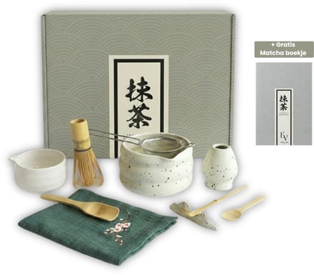 Enzovita - Japanse Matcha Set Compleet - 9-Delig - Starterkit - Cadeauset