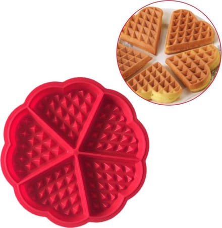 GEAR 3000® wafelmaker hart - wafelijzer - wafelmaker - siliconen