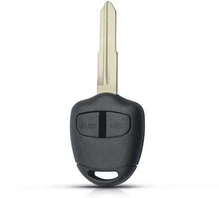 XEOD Autosleutelbehuizing - sleutelbehuizing auto - sleutel - Autosleutel / Geschikt voor: Mitsubishi 2 knops