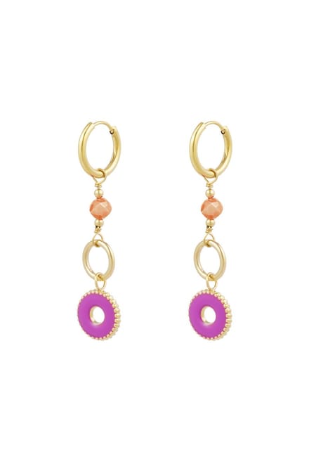 YWG - Oorbellen mystic mystery - Fuchsia