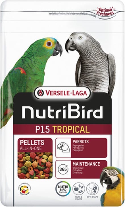 Nutribird P15 Tropical 1 kilo - Nutribird - Vogelvoer - Pellets - Nutribird p15