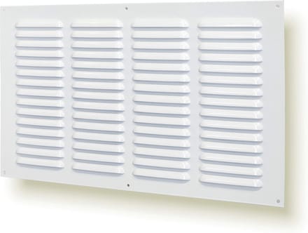 Ventilatierooster Wit 45x25 cm - Universeel Regelbaar Luchtrooster voor Binnen en Buiten