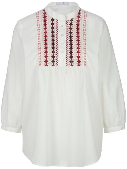 Blouse Van Peter Hahn wit