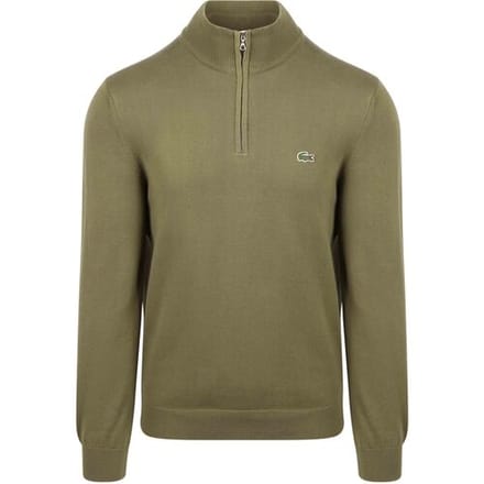 Lacoste Pullover Zipper Groen - Maat XXL - Heren - Pullovers