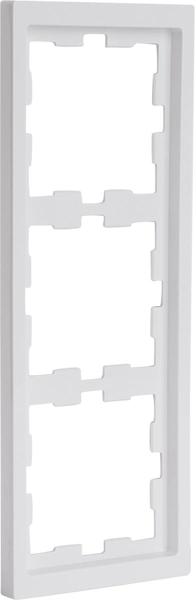 Merten D-Life afdekraam - inbouw - 3-voudig - lotuswit