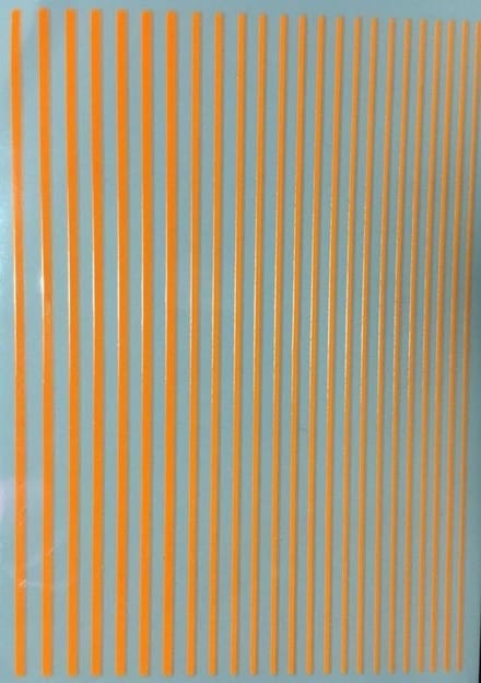 Korneliya Nailart Strip Neon Oranje