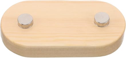 Poppenstandaard Hout - Beeldjeshouder Display - Figuren Presenteren - Gladde Afwerking - 10x4.8x1.5cm - Khaki