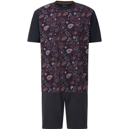 Babista herren Korte Pyjama - 52/54 - donkerblauw - Plus Size