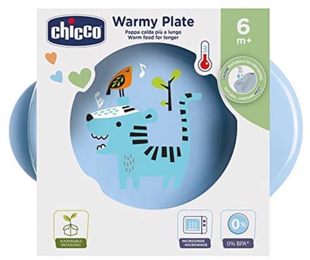 Warmhoudplaat voor Baby's 6M+, Blauw