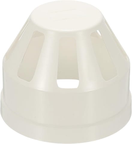 Ventilatiekap Rond voor 110mm Afvoer- en Ventilatiepijp - PVC Eindkap