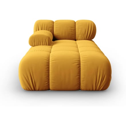 Modulair-chaise longue Tropea links velvet | Milo Casa