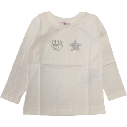 Chiara Ferragni - T-shirt Panna 0001 Iconic 51B620 2206