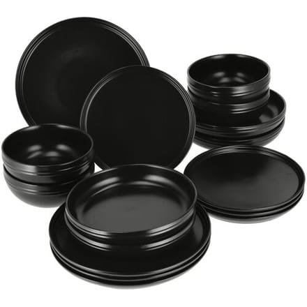 SILVERCREST Serviesset, 16-delig (zwart)