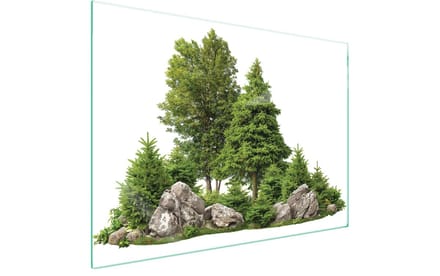 TMK ArtDeko - Snijplank - Beschermglas - 70x52 cm - Decor: Bomen