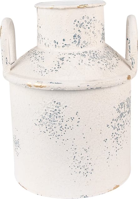 Clayre & Eef Decoratie Melkbus Ø 18x22 cm Beige IJzer
