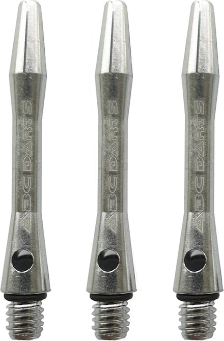 ABC Darts - Dart Shafts - Aluminium Zilver - Extra Short - 3 Sets (9 stuk)