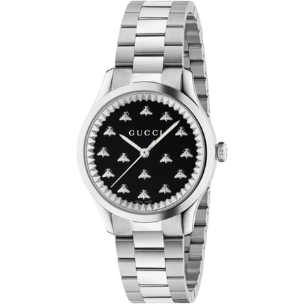Gucci YA1265034 G-Timeless zwarte wijzerplaat dames horloge