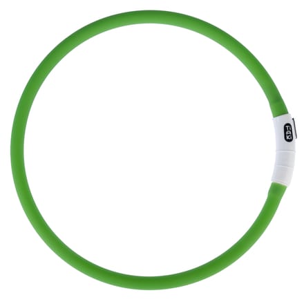 TIAKI USB LED siliconen ring Spark groene hond