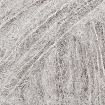 DROPS Brushed Alpaca Silk Uni Colour - 02 lichtgrijs - Wol Garen