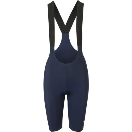 AGU Comfort Plus - Bibshort - Fietsbroek - Wielrenbroek - Dames - Blauw - L - Compressie - Ademend - Naadloze bretels met ventilatie - Siliconen gripper