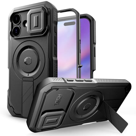 Tech-Protect Kevlar MagSafe Case for iPhone 17 - Black
