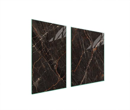 TMK ArtDeko - Snijplank - 100x52 cm - Marmerpatroon - Glas