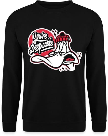 Looney Tunes Daffy Duck Despicable Sweater Heren