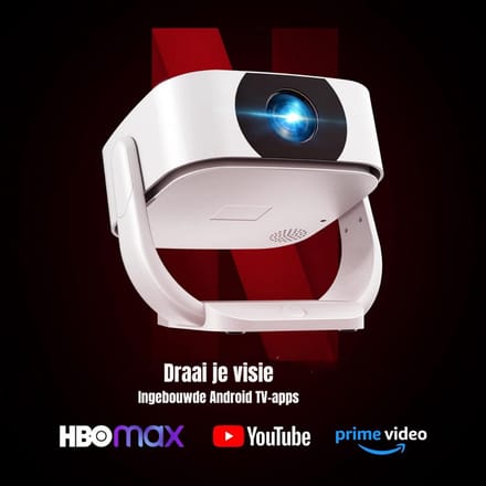 SCH® Mini beamers - Projector - Mini beamer - Wit - ‎25cm x 23cm x 20cm