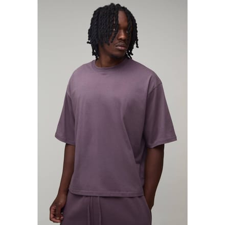 Lang Essentieel Oversized Boxy Fit T-shirt | Mauve | Size XL