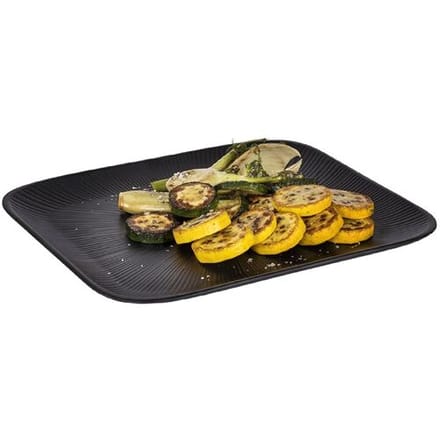 GGM Gastro (6 Stück) GN-Tablett 1/2 - NERO - Melamin - Höhe: 25mm - Schwarz