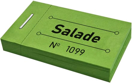 Consumptiebon salade - 50 stuks (x5, bundel van 5)