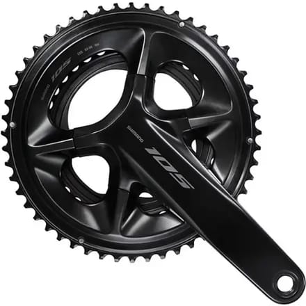 Shimano 105 R7100 Crankstel Zilver 165 mm / 52/36t