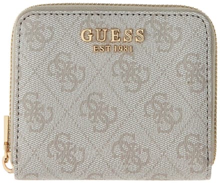 GUESS portemonnee Laurel II SLG Small Zip Around Wallet Bone Logo crème