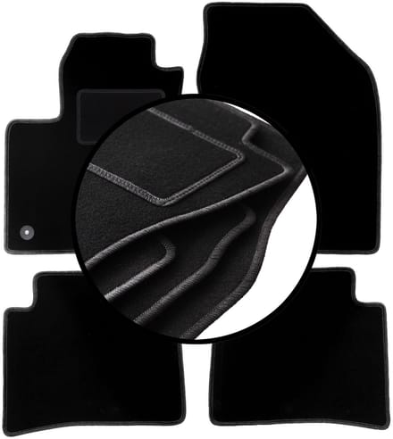 Complete set veloursmatten voor: Toyota Prius IV hatchback (2017-)