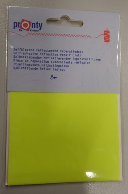 Pronty - reparatiedoek zelfklevend - reflecterend Geel.