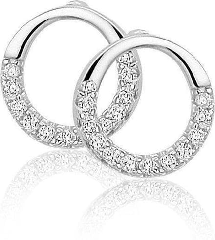 Montebello Oorbellen Lavea - 925 Zilver Gerhodineerd - ∅9 mm