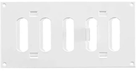 Europlast Metalen rooster verstelbaar 200x100 wit - MR2010R - RAL9016